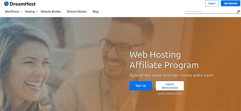 dreamhost-aff-program best commission marketing platforms for 2020