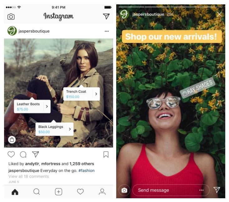 التسويق المئثر - استخدام انستغرام استخدم Instagram Shopping لكي تربح المال من بيع السلع كمؤثر على انستغرام
