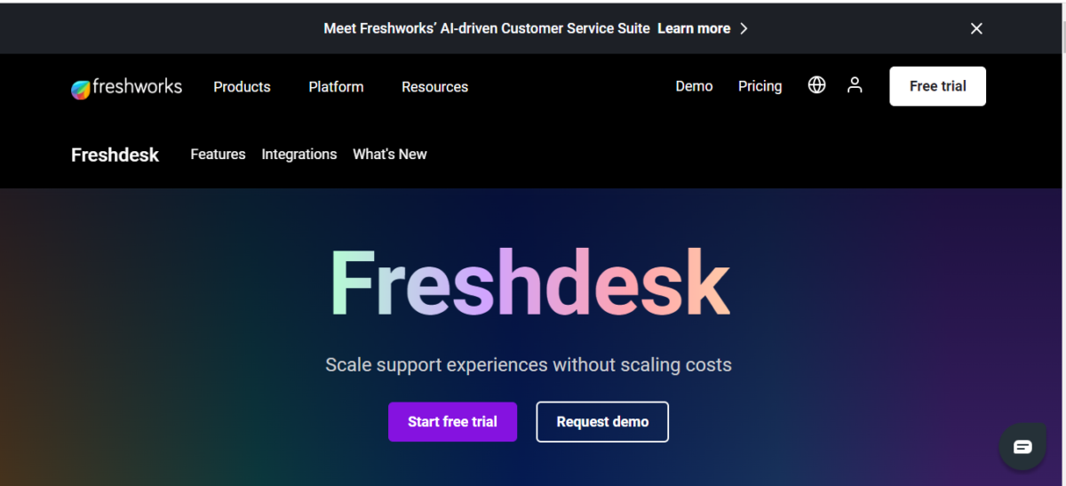 برامج لإنشاء قاعدة المعرفة Freshdesk